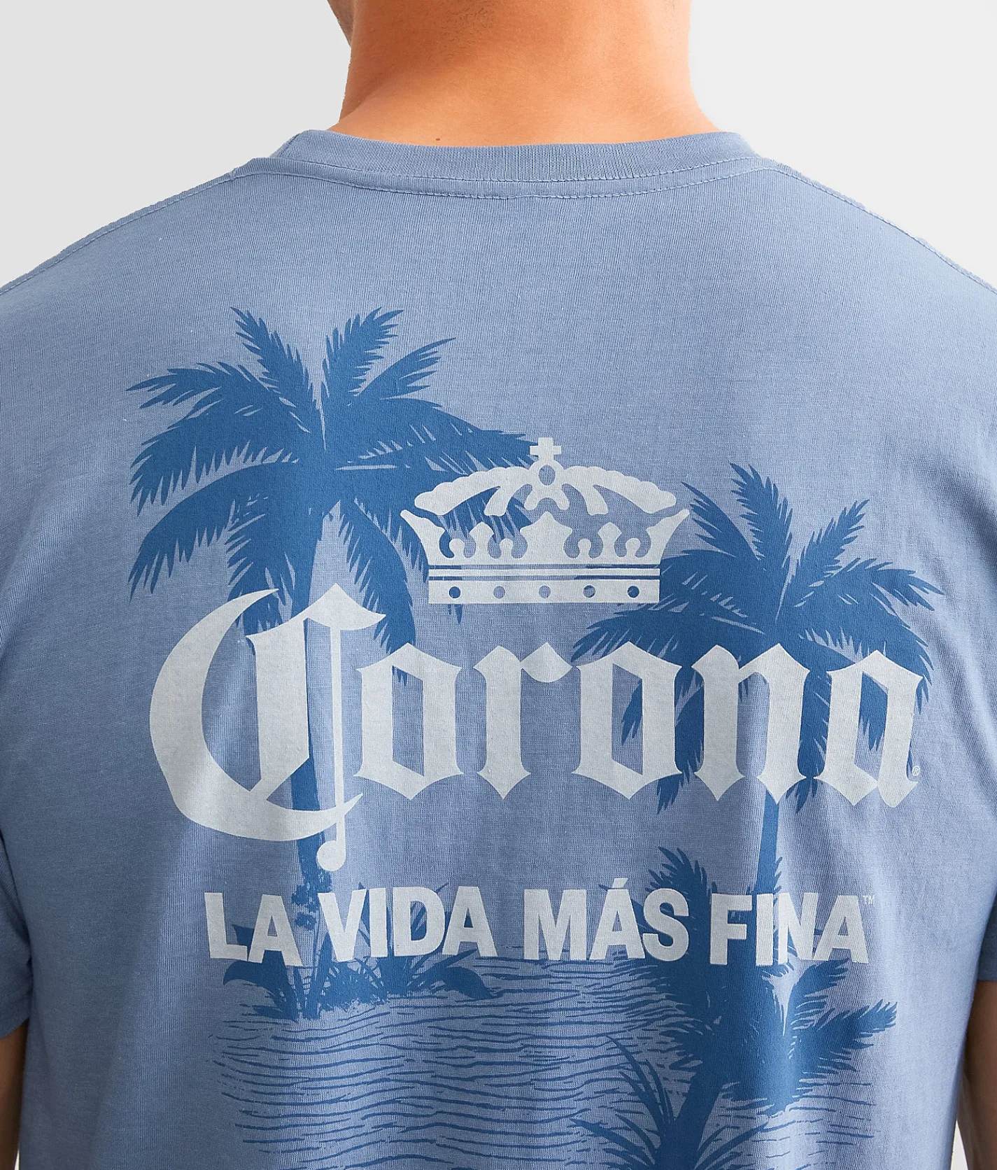 Graphic T-Shirts | Changes Corona La Vida T-Shirt Dusty Blue