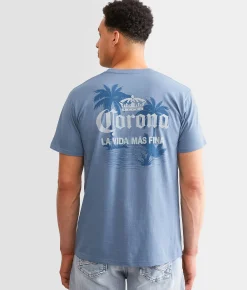Graphic T-Shirts | Changes Corona La Vida T-Shirt Dusty Blue
