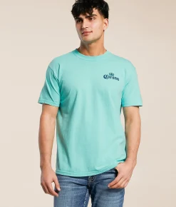 Graphic T-Shirts | JEDCo Corona Parrot Bottle T-Shirt Chalky Mint