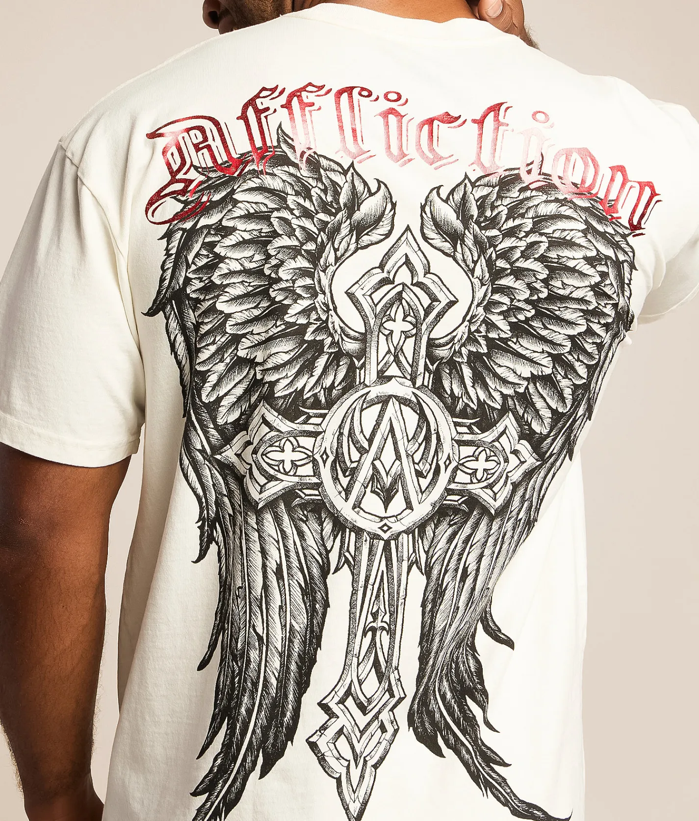 Tops|Graphic T-Shirts | Affliction Correct T-Shirt Antique White
