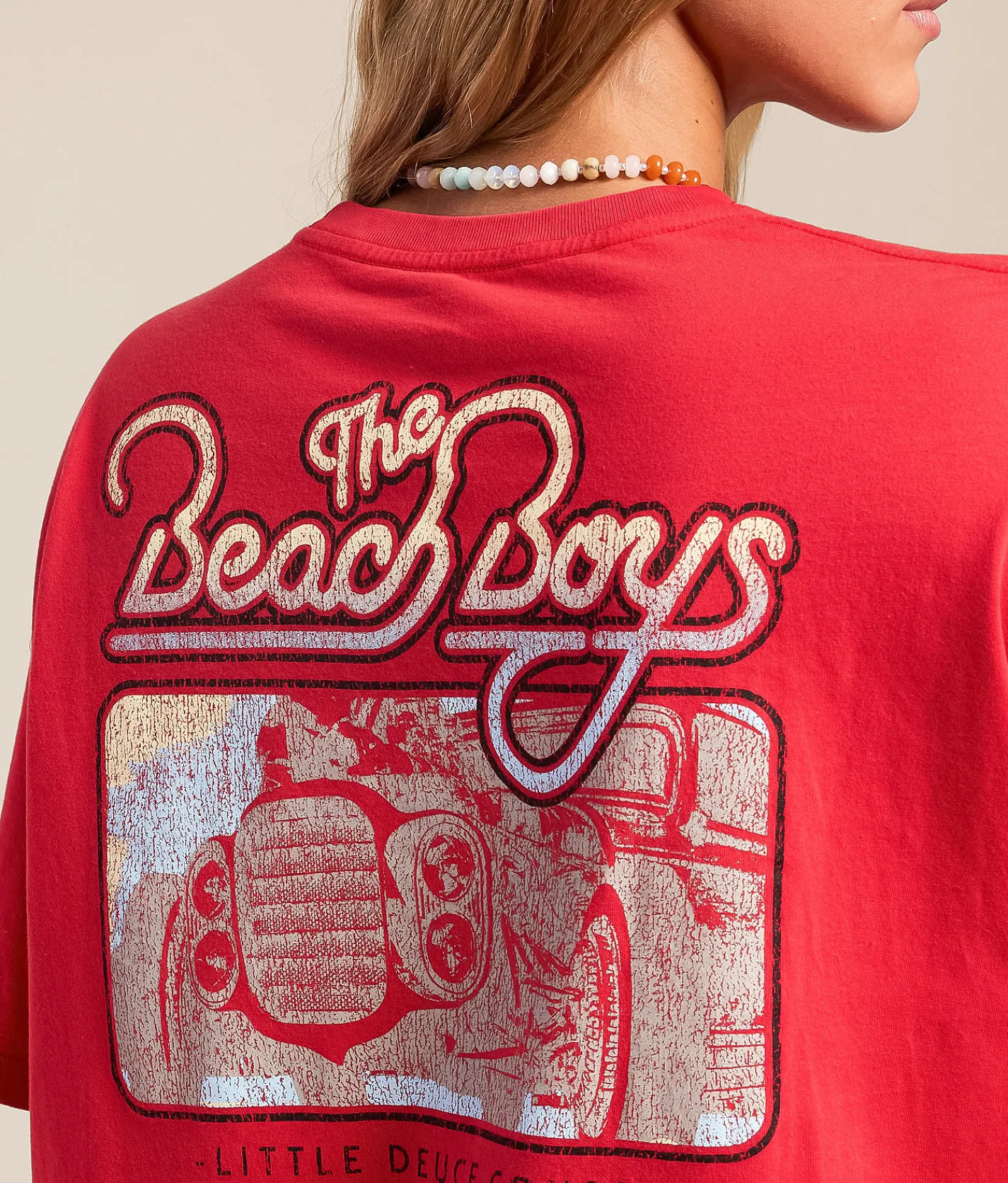 Tops | Life Clothing Co. The Beach Boys Oversized Band T-Shirt Red
