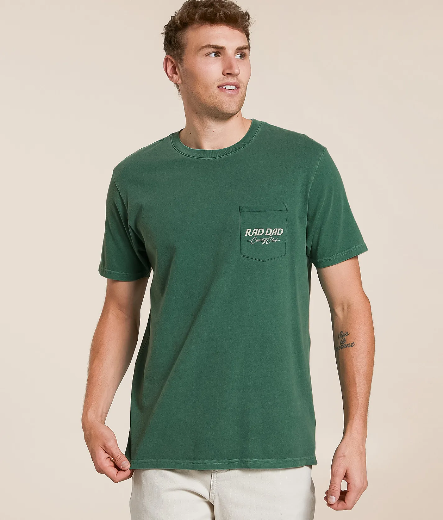 Graphic T-Shirts | Rad Dad Country Club T-Shirt Light Green