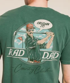 Graphic T-Shirts | Rad Dad Country Club T-Shirt Light Green