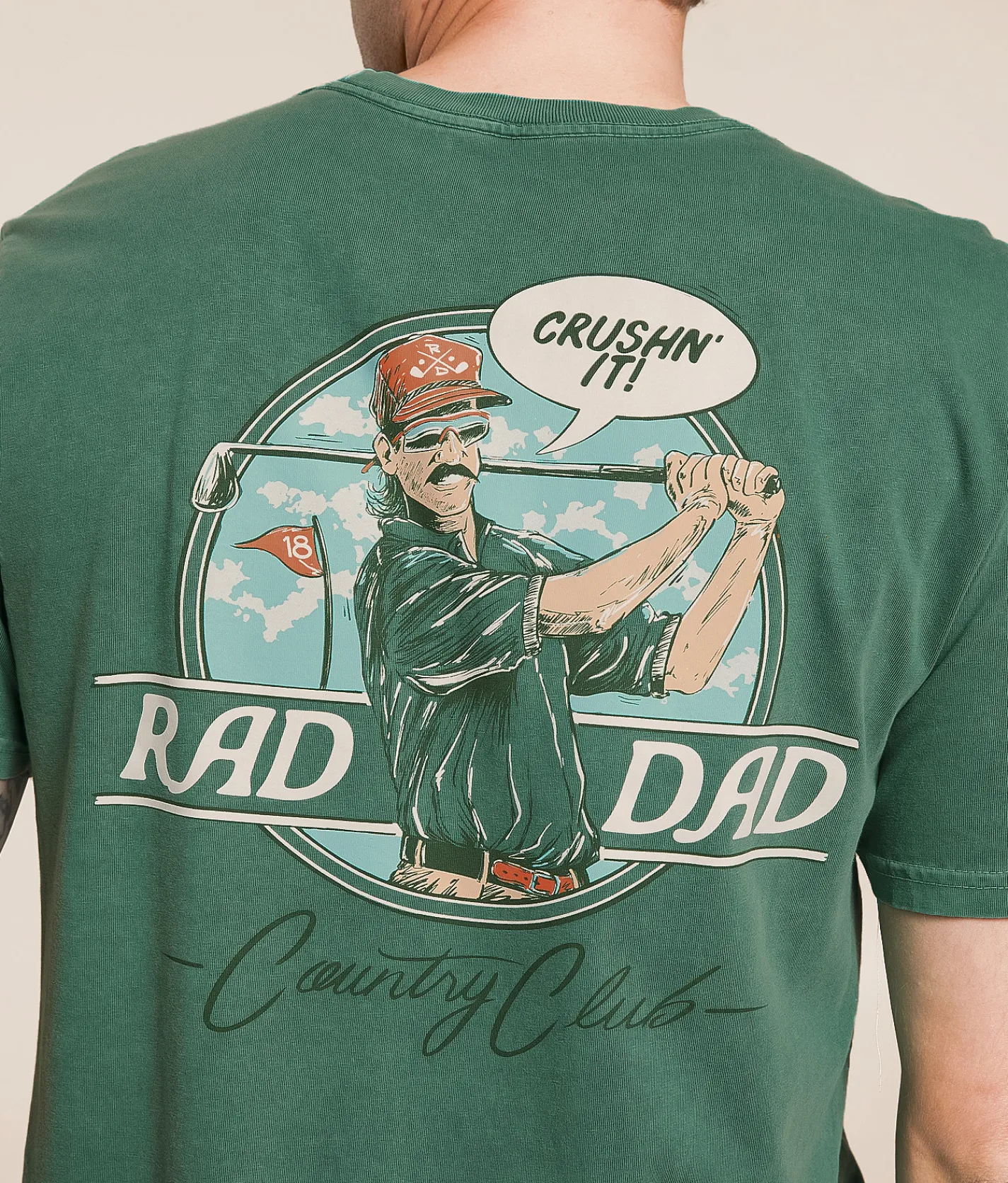 Graphic T-Shirts | Rad Dad Country Club T-Shirt Light Green