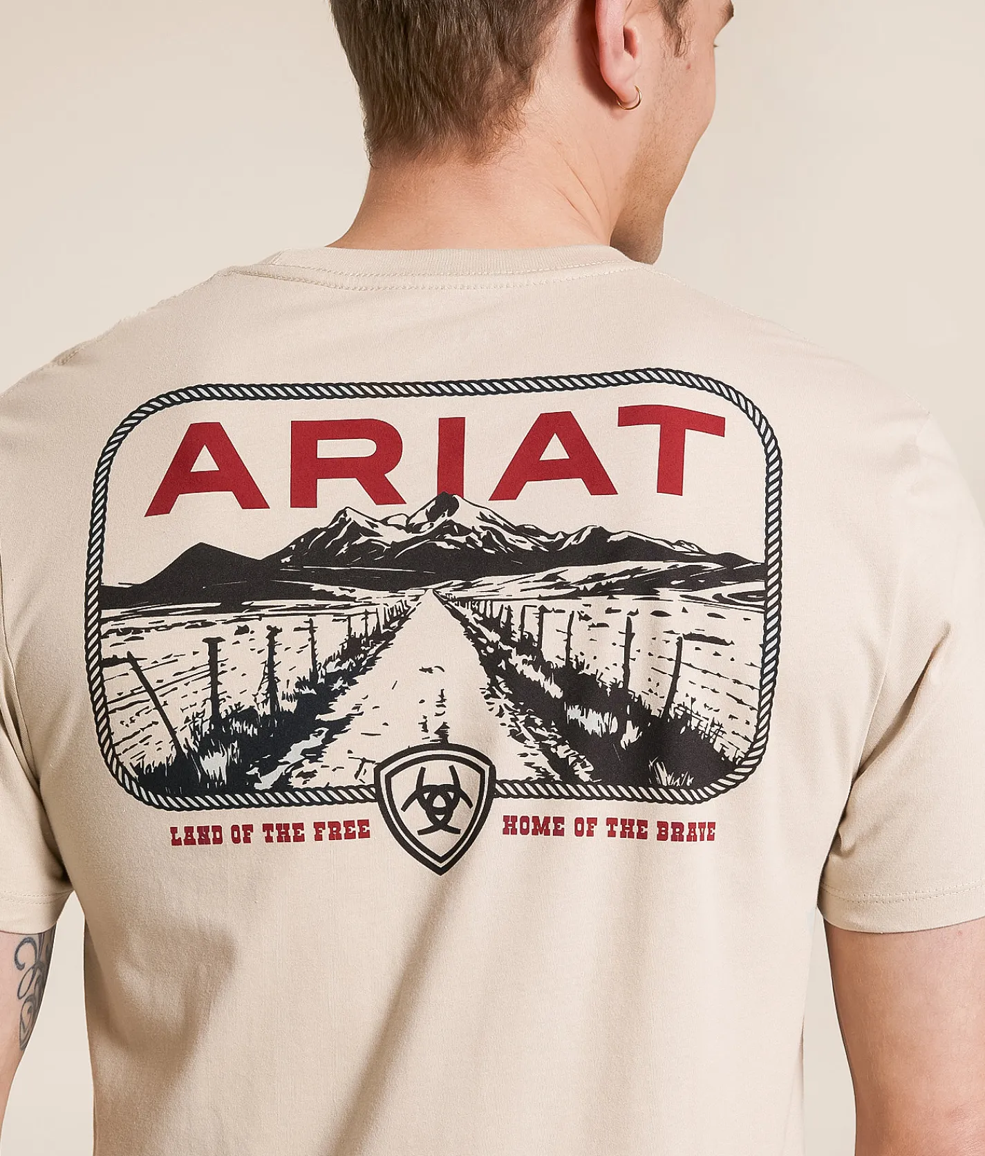 Ariat Country Roads T-Shirt Pure Cashmere Clearance