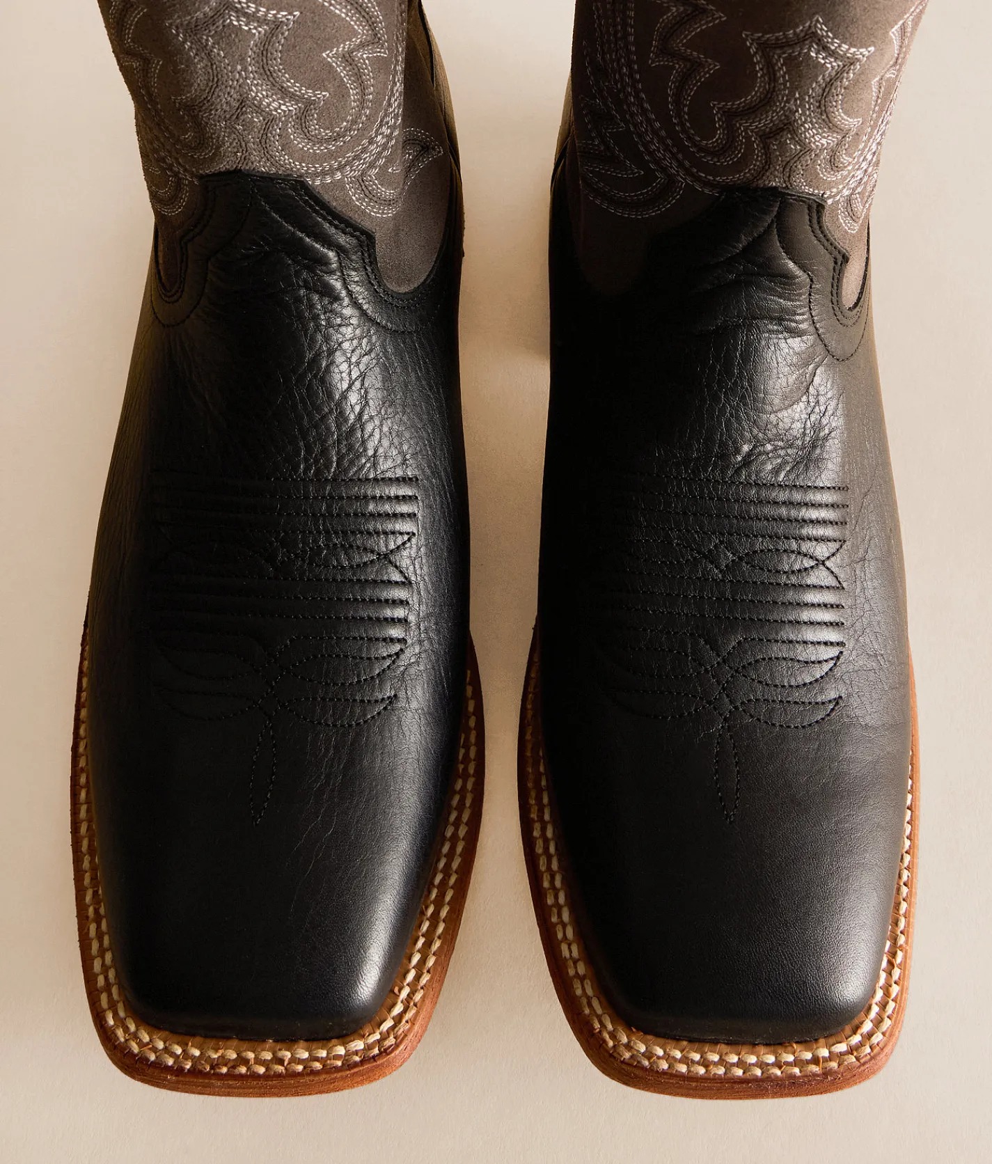 Shoes | Ariat County Roads Leather Cowboy Boot Ns Black Gm Grey Suede