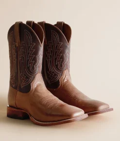 Ariat County Roads Leather Cowboy Boot Wheat Tan Santa Fe Brown Hot