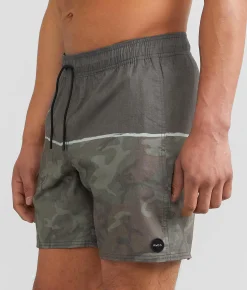 RVCA County Stretch Swim Trunks Camo New