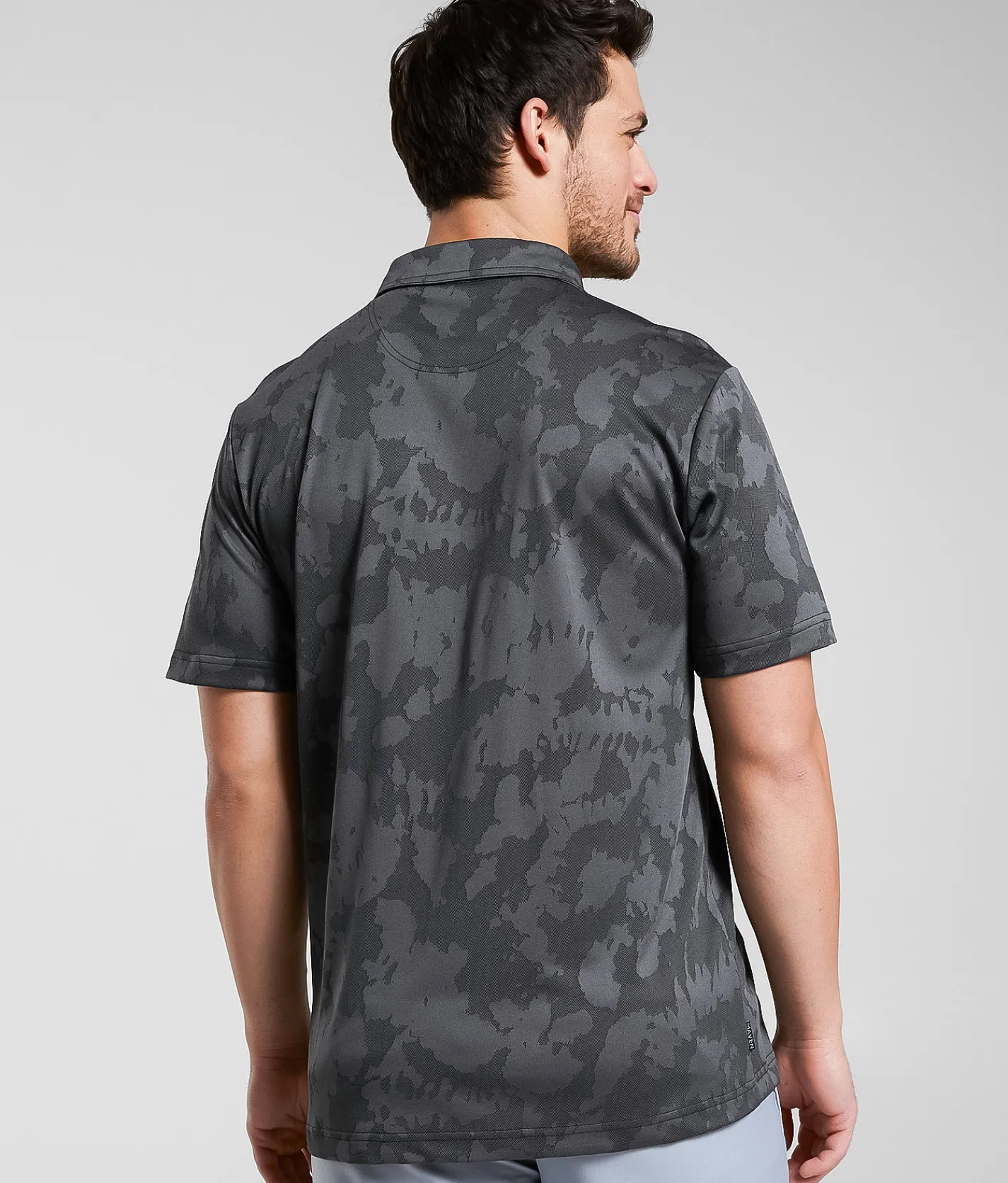 Maven Co-op Course Performance Polo Black Jaquard