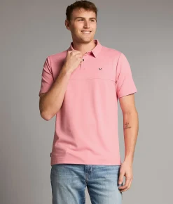 Maven Co-op Course Performance Polo Pink Hot