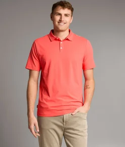 Tops | Maven Co-op Course Performance Polo Coral