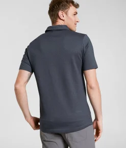 Tops|Activewear | Maven Co-op Course Performance Polo Black Slate