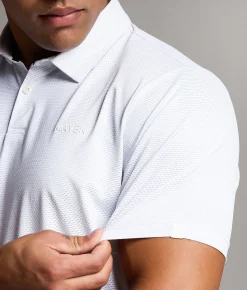Maven Co-op Course Performance Polo White Grey