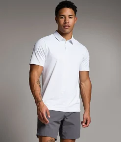 Maven Co-op Course Performance Polo White Grey