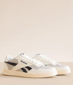 Activewear|Shoes | Reebok® Court Advance Leather Sneaker Chalk Scorchedearth Chalk