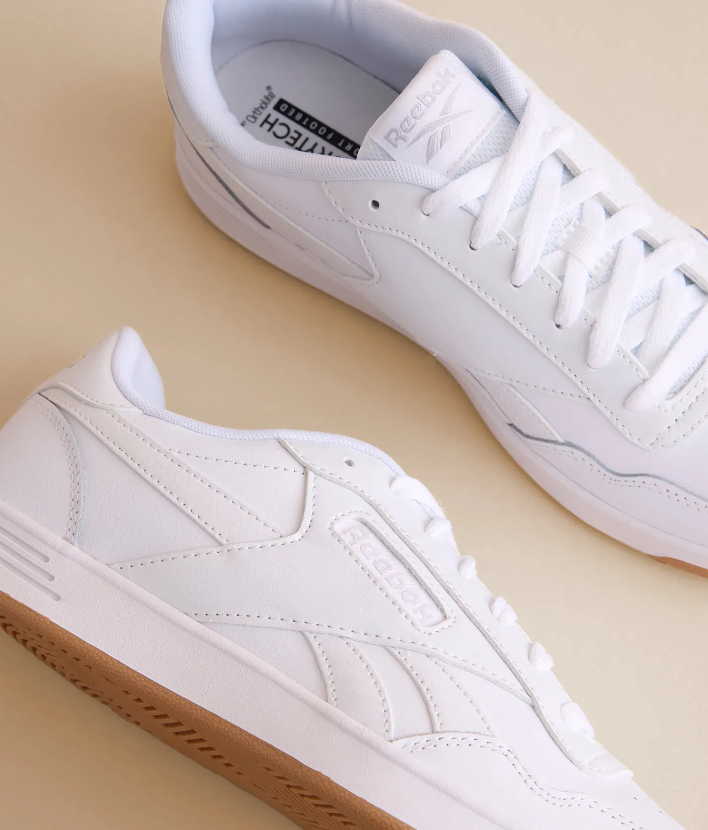 Shoes | Reebok® Court Advance Leather Sneaker FTWWHT CDGRY2 RBKG01