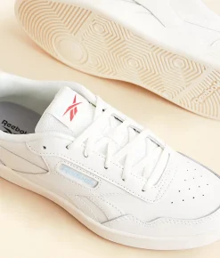 Shoes|Activewear | Reebok® Court Advance Leather Sneaker Chalk Blue Peak Vector Re