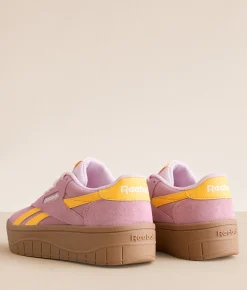 Shoes|Activewear | Reebok® Court Advance Surge Leather Sneaker Dustyrose Solargold Gum