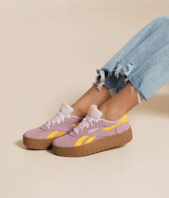 Shoes|Activewear | Reebok® Court Advance Surge Leather Sneaker Dustyrose Solargold Gum
