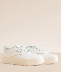 Reebok® Court Advance Surge Leather Sneaker Chalk Vintage Chalk