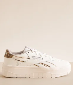 Reebok® Court Advance Surge Leather Sneaker Chalk Chalk Brown New
