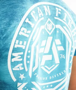 Graphic T-Shirts | American Fighter Courtland T-Shirt Optic Cyan Dk Optic Cyan
