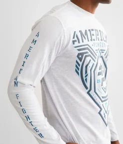 Graphic T-Shirts | American Fighter Courtland T-Shirt Heather Bleach White