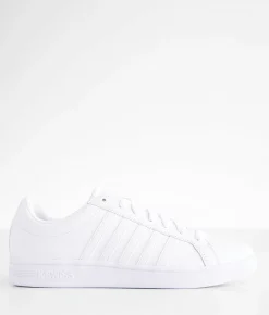 K-Swiss Court Tiebreaker Leather Sneaker White White White Online