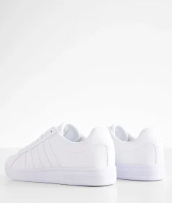 K-Swiss Court Tiebreaker Leather Sneaker White White White Online