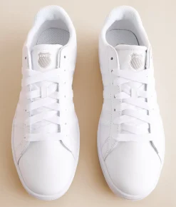 Activewear|Shoes | K-Swiss Court Tiebreak II Leather Sneaker White White White