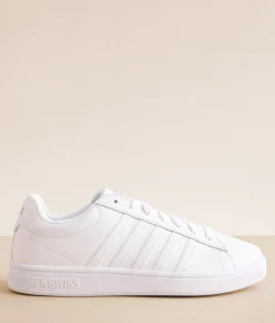 Activewear|Shoes | K-Swiss Court Tiebreak II Leather Sneaker White White White