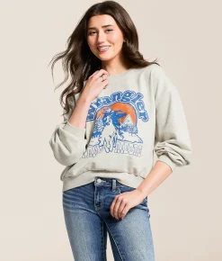 Tops | Wrangler® Cowboy Country Oversized Pullover Oat Mele