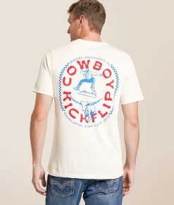 Tops|Graphic T-Shirts | Sendero Provisions Co. Cowboy Kickflip T-Shirt Vintage White