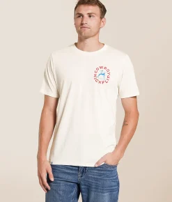 Tops|Graphic T-Shirts | Sendero Provisions Co. Cowboy Kickflip T-Shirt Vintage White