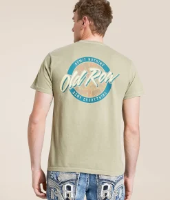 Old Row Cowboy Killer T-Shirt Khaki New
