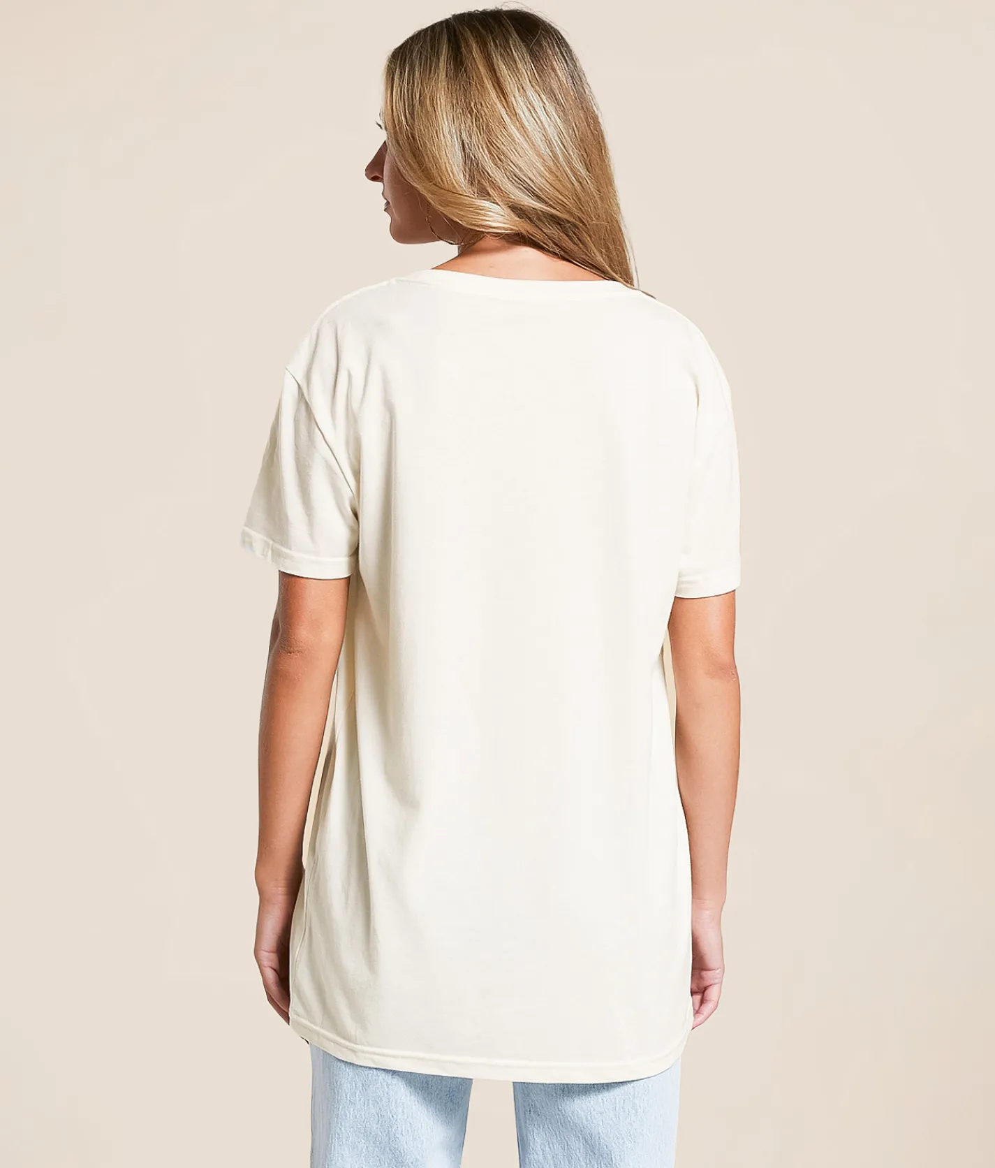 Wrangler® Cowboy Stampede Oversized T-Shirt Egret Heather Discount