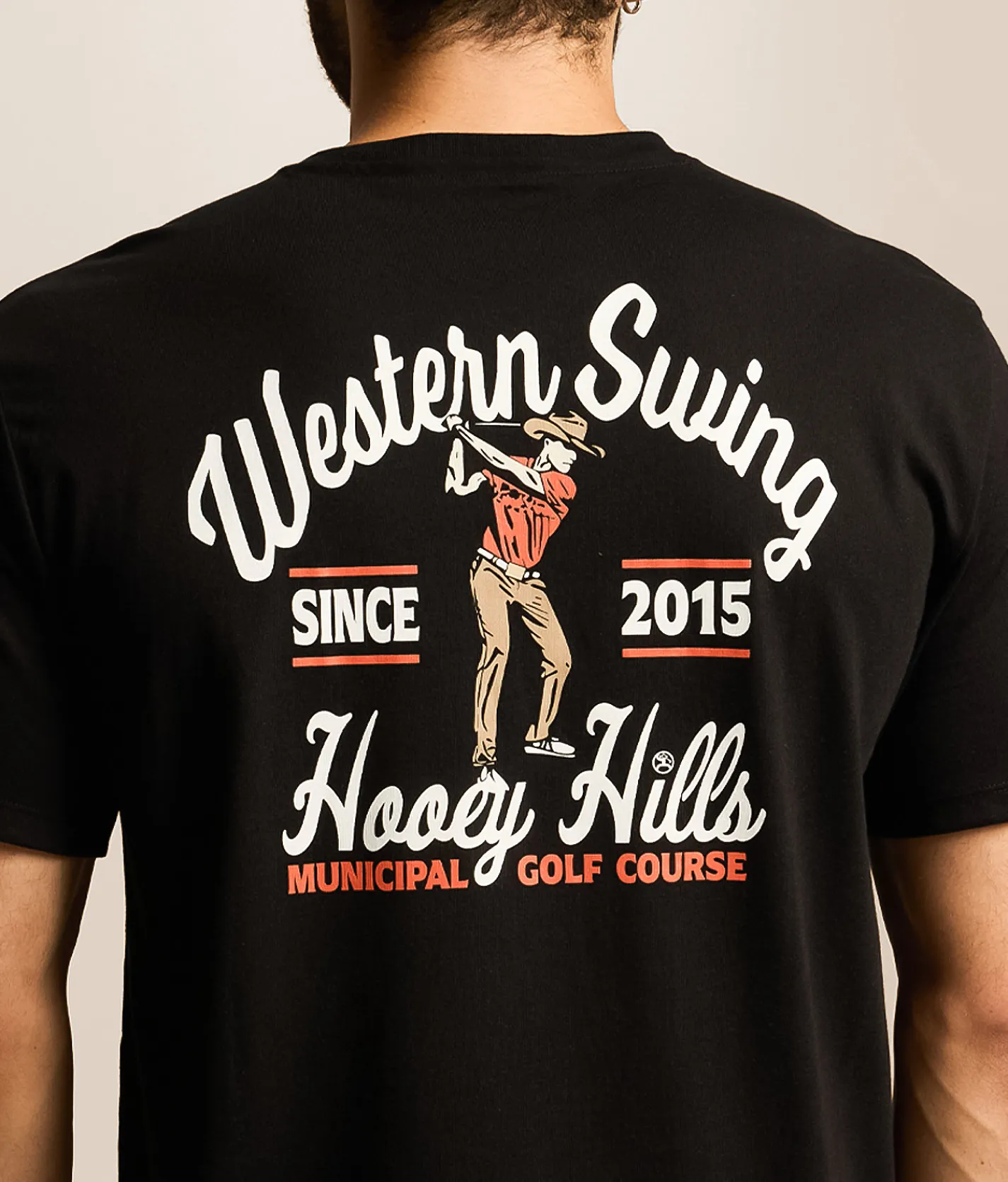 Tops|Graphic T-Shirts | Hooey Cowboy Swing T-Shirt Black