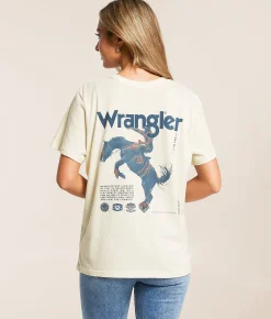 Wrangler® Cowboy T-Shirt Marshmallow Heather Clearance