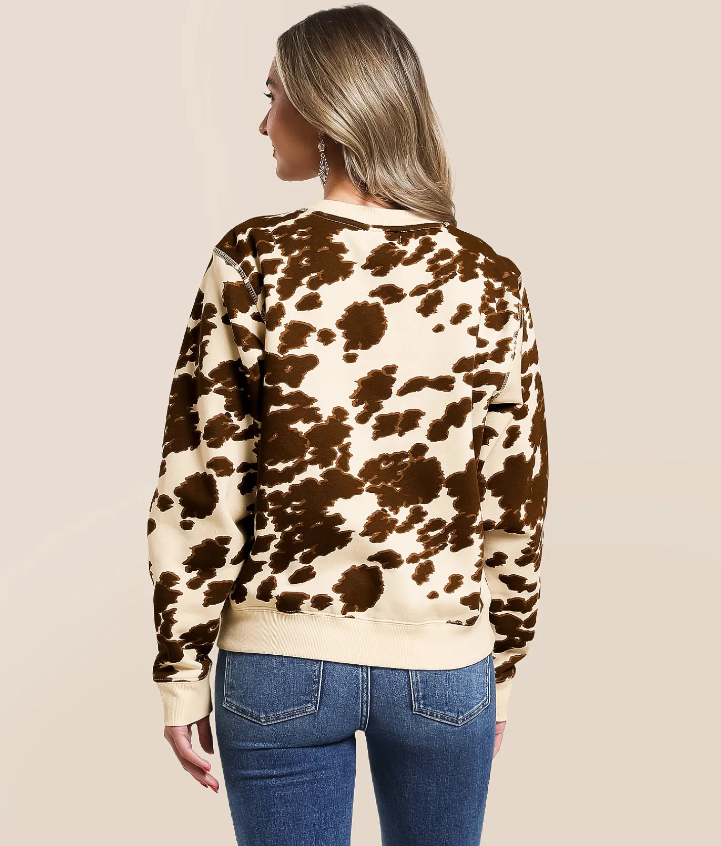 Ariat Cow Print Pullover Mustang Pony Print Best