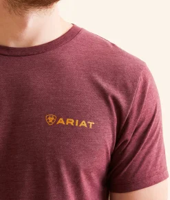 Graphic T-Shirts | Ariat Coyote Cobija T-Shirt Maroon Heather