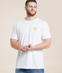 Graphic T-Shirts | Ariat Coyote Serape T-Shirt White