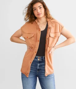 Tops|Coats & Jackets | Free People Coza Utility Vest Cinnabear
