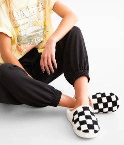 Shoes | Mia Cozi Checker Slipper Black White