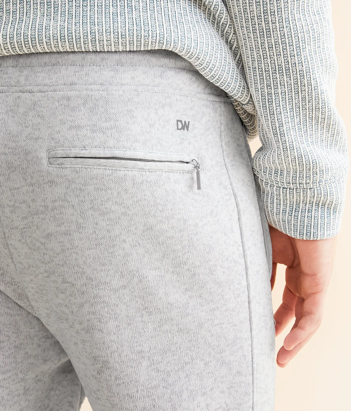 Departwest Cozy Knit Jogger Grey Heather Clearance