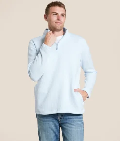 Departwest Cozy Quarter Zip Pullover Sterling Blue Outlet