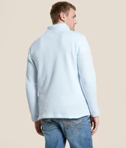 Departwest Cozy Quarter Zip Pullover Sterling Blue Outlet