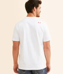 Cult of Individuality Cracked Wall T-Shirt White Clearance