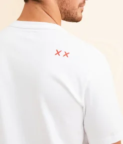 Cult of Individuality Cracked Wall T-Shirt White Clearance