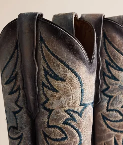 Circle G by Corral Crackled Leather Western Boot Blue Online