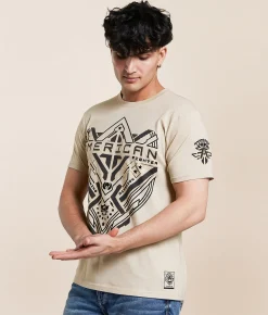 Tops|Graphic T-Shirts | American Fighter Crafton T-Shirt Sand